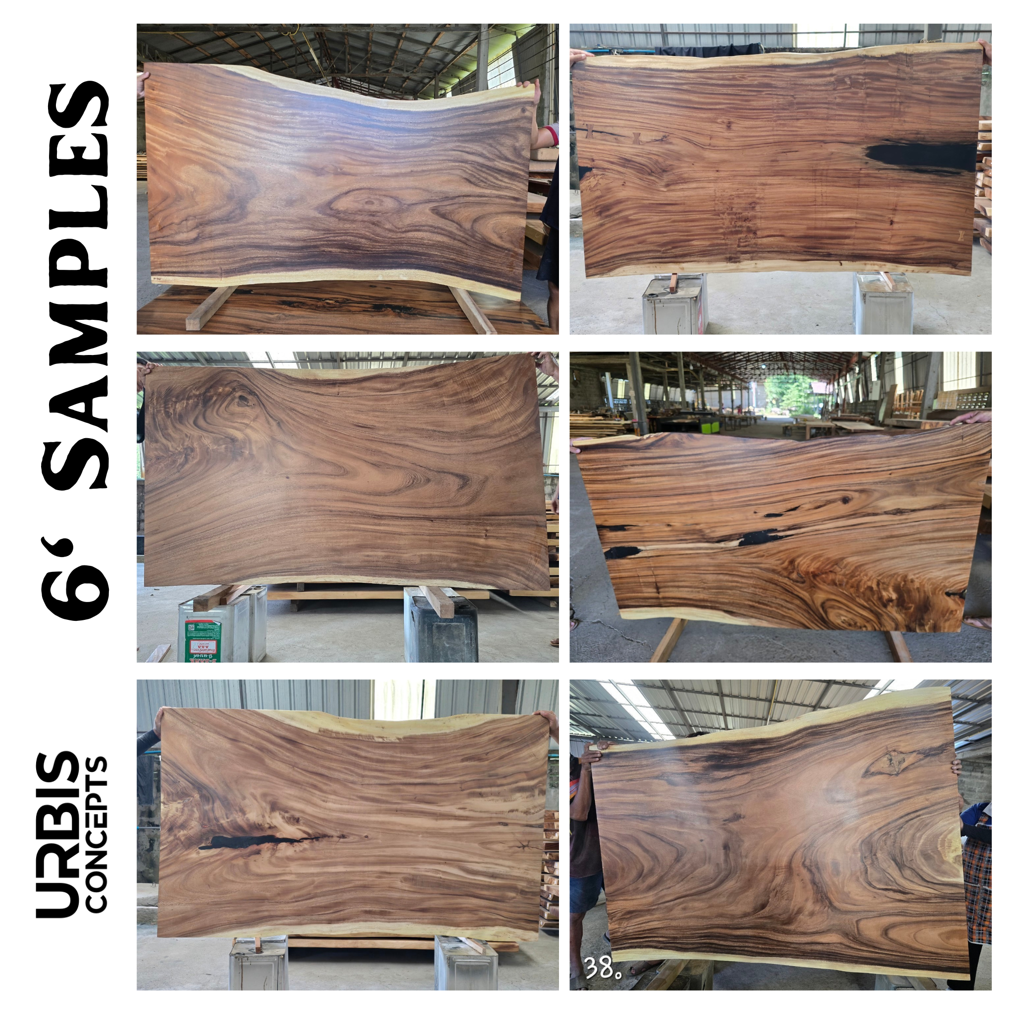 6FT Live Edge Dining Table Urbis Concepts