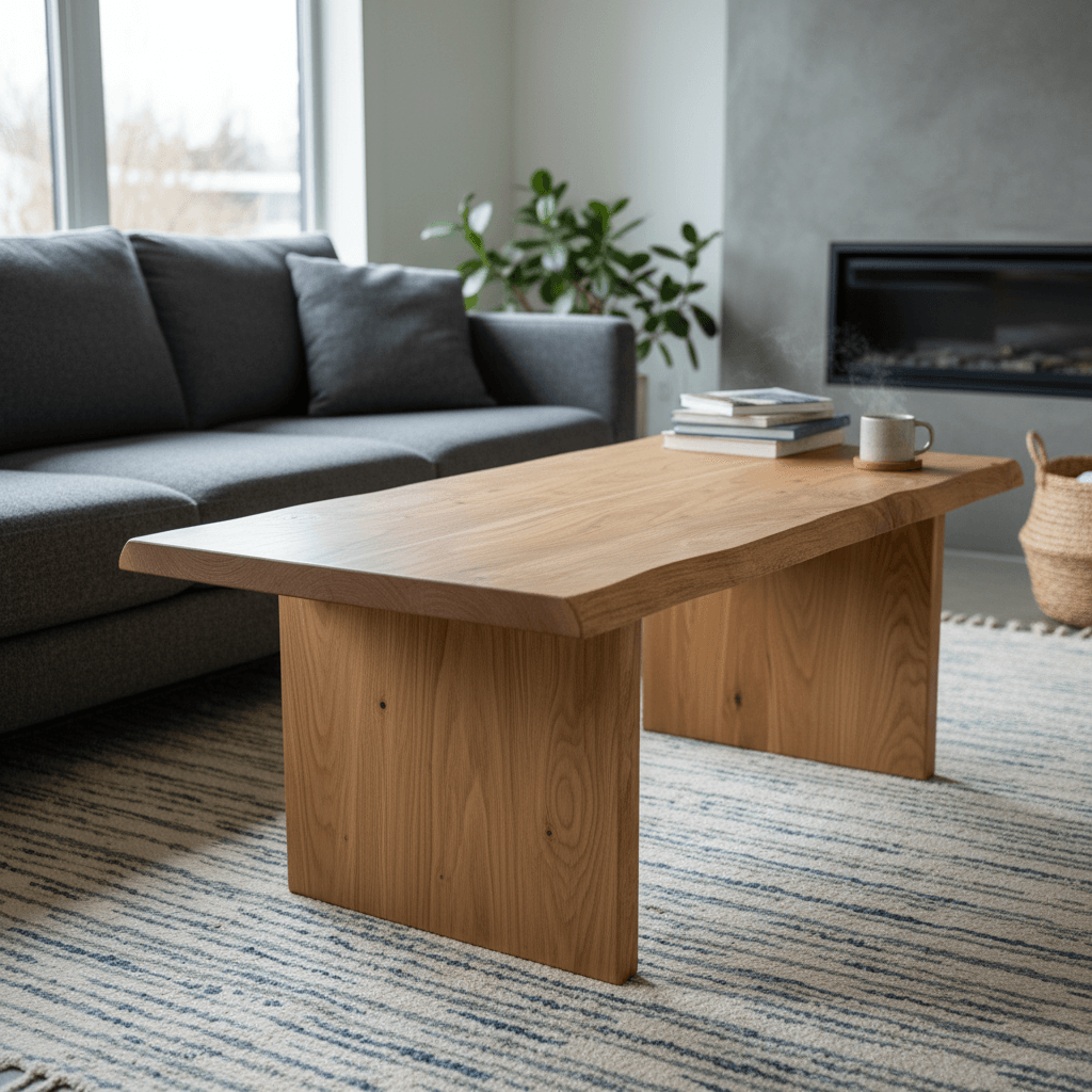acacia live edge coffee table