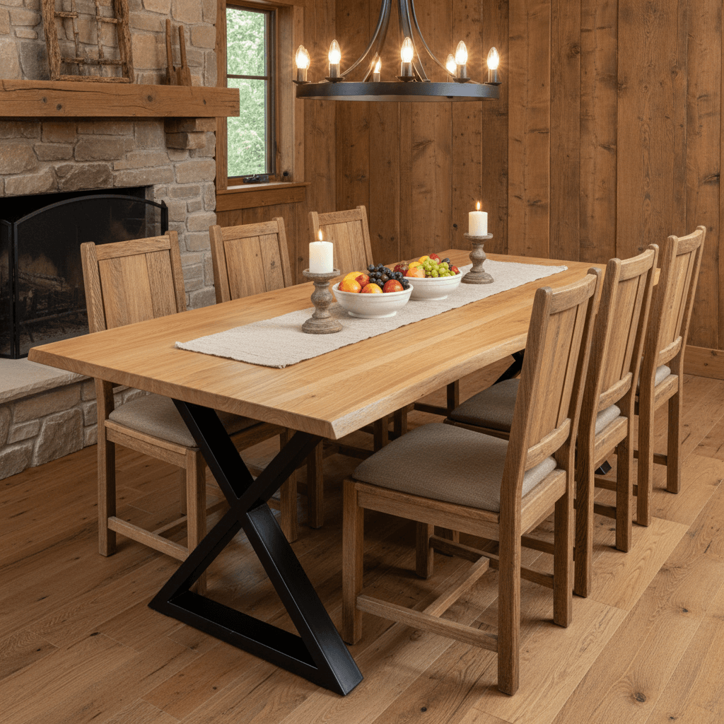 acacia live edge dining table