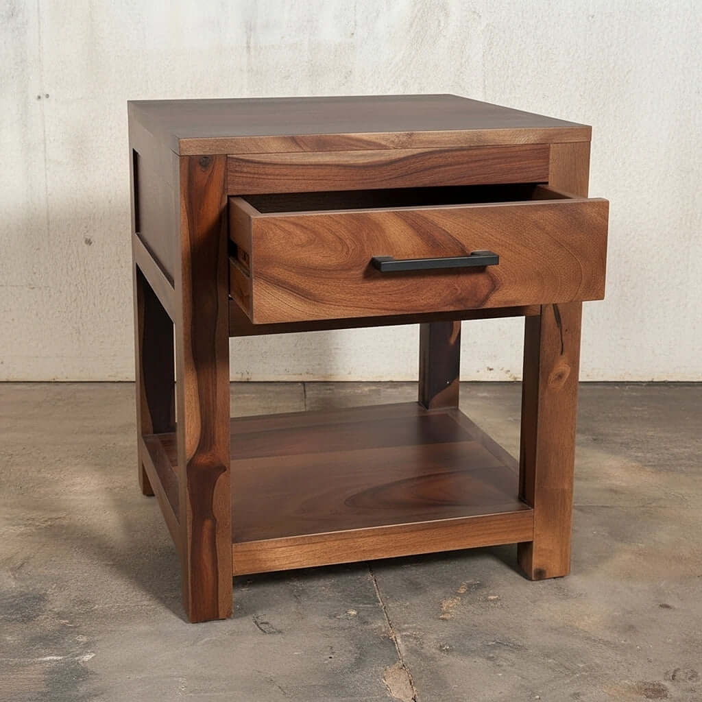 Solid wood aravalli Urbis concepts side table display