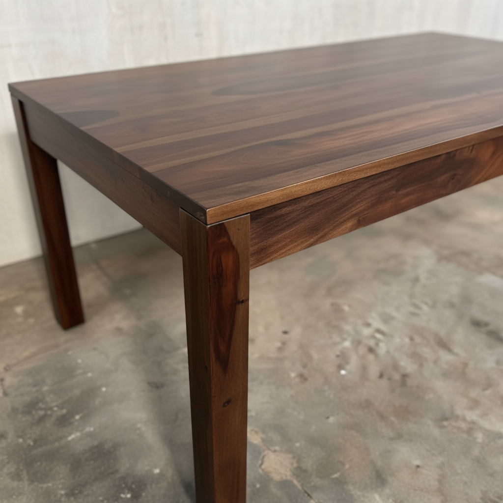 Aravalli Straight Edge Dining Table — 72″ (Canyon Walnut)