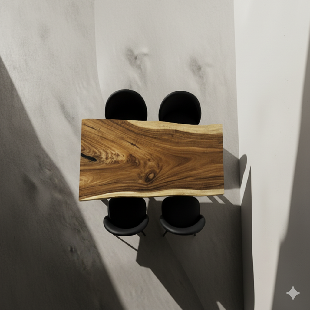 live edge dining table