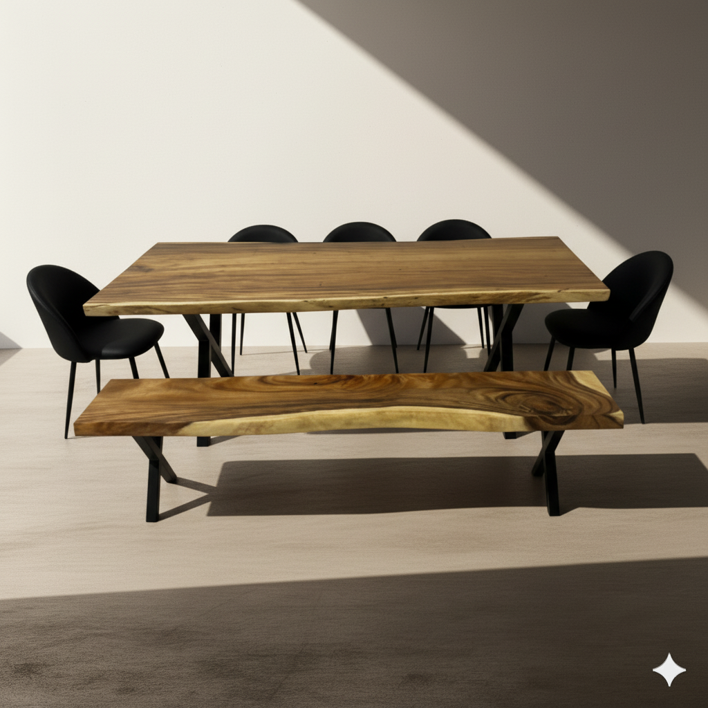 7FT Live Edge Dining Table