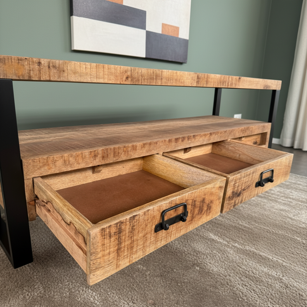 Marwar Loft TV Cabinet — 59″ (Lightwash)