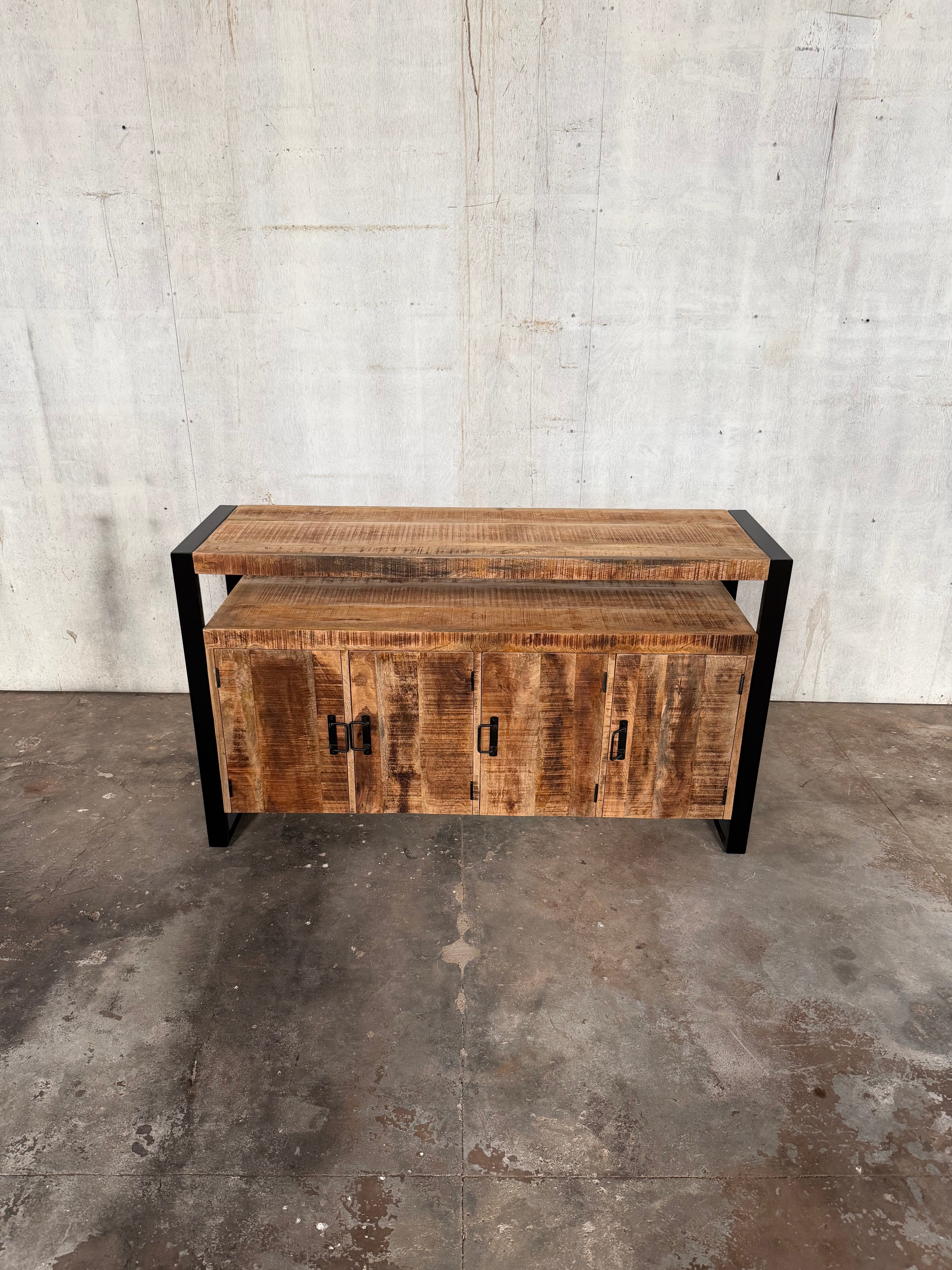 Marwar Loft Dresser — Open Shelf — 55″ (Lightwash)