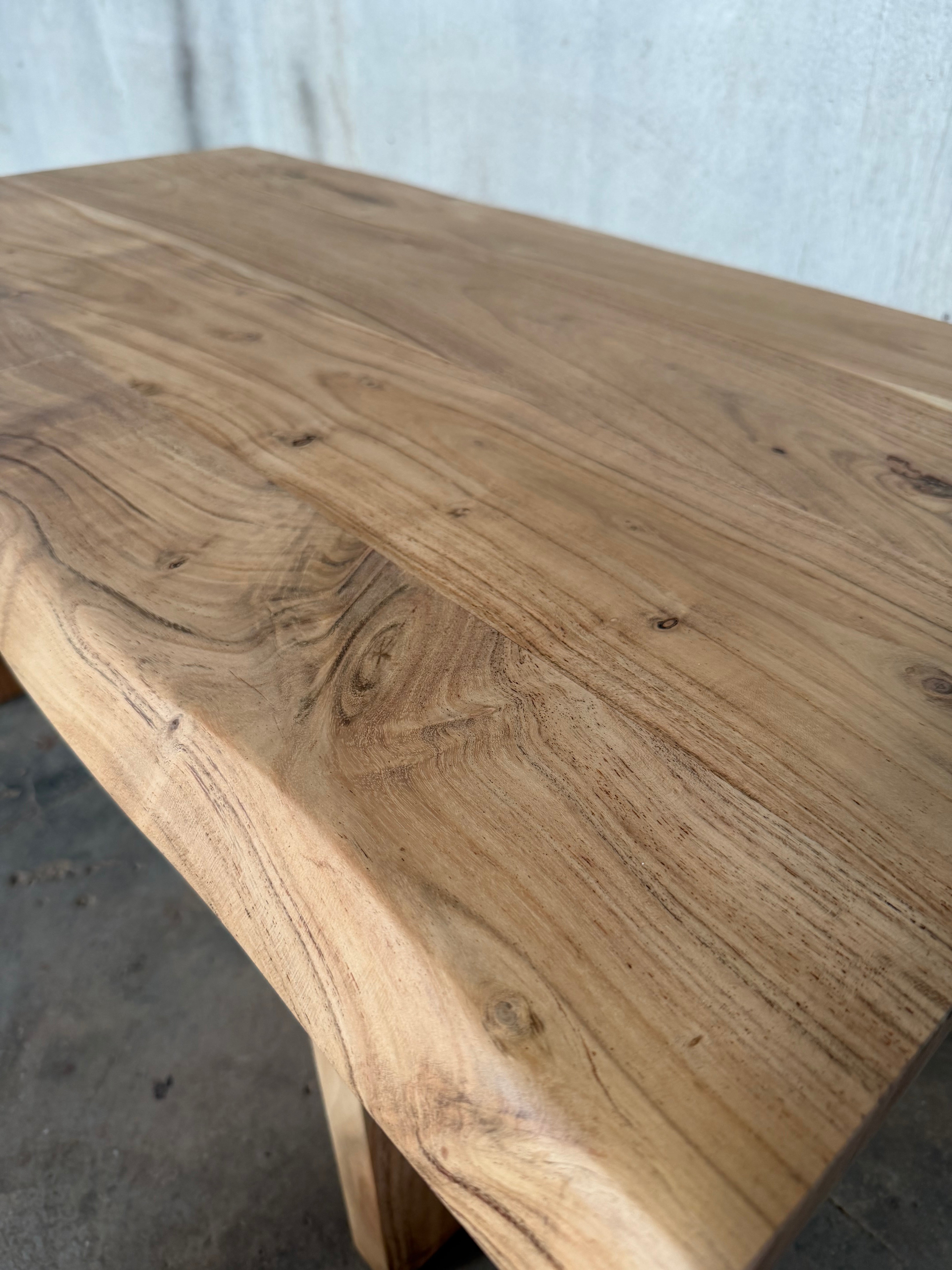Acacia Studio 43 inch live edge coffee table in dune finish – product overview
