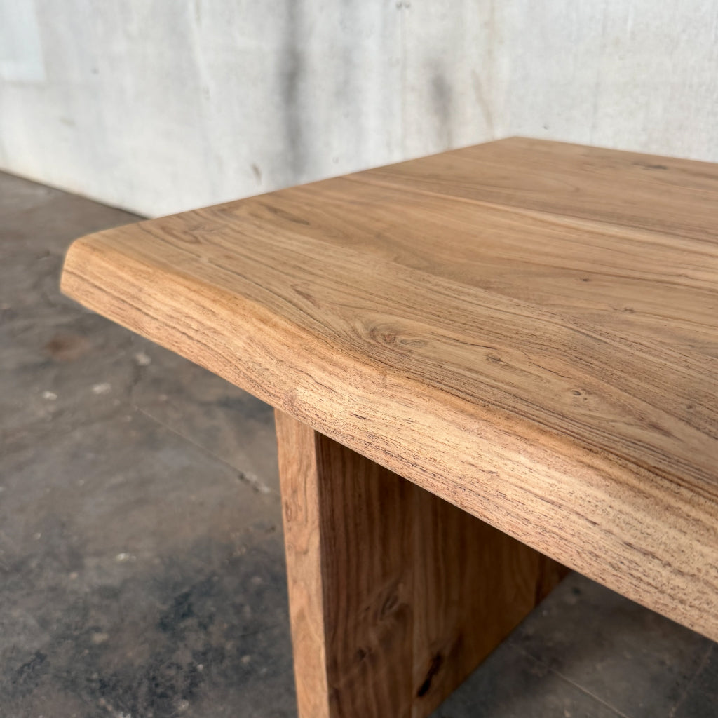 Acacia Studio Live Edge Coffee Table — 43″ (Dune)