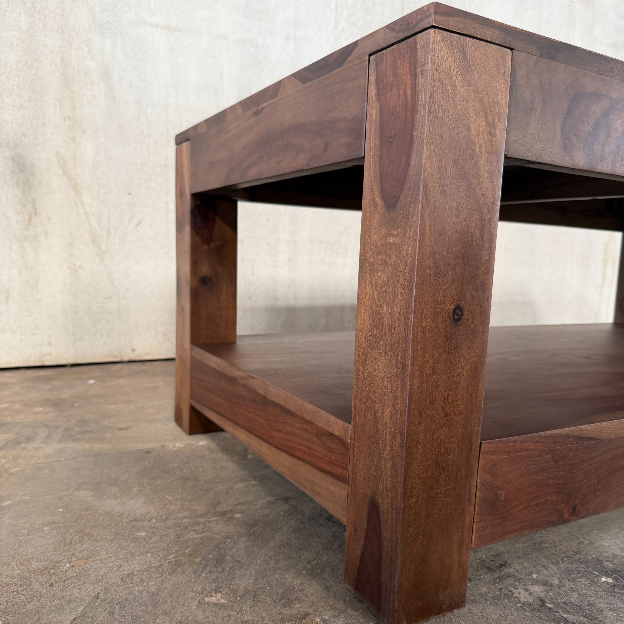 Aravalli Coffee Table — Two Level (Canyon Walnut)