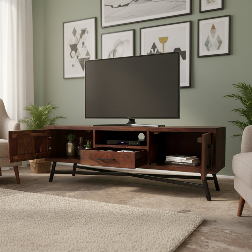 Aravalli TV Console (Canyon Walnut)