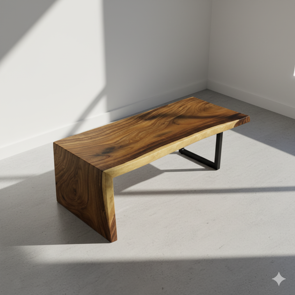 Parota Live Edge Waterfall Coffee Table