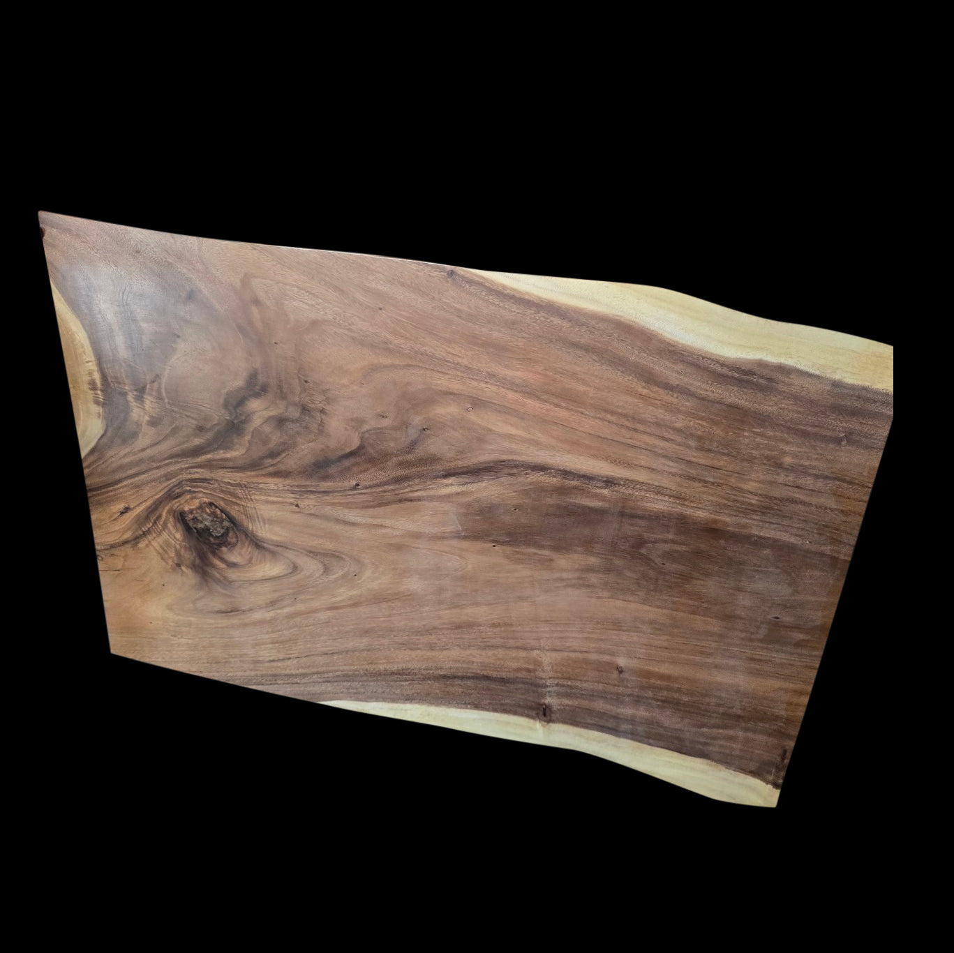 Parota Live Edge 5' Coffee Table-1020 Custom cut to 56" long