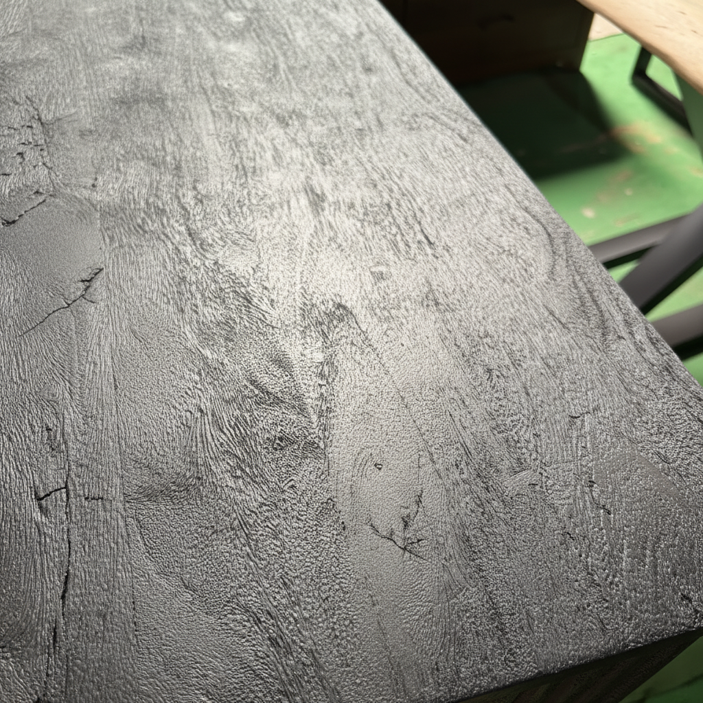 Stria Coffee Table — 43″ (Black Sand)